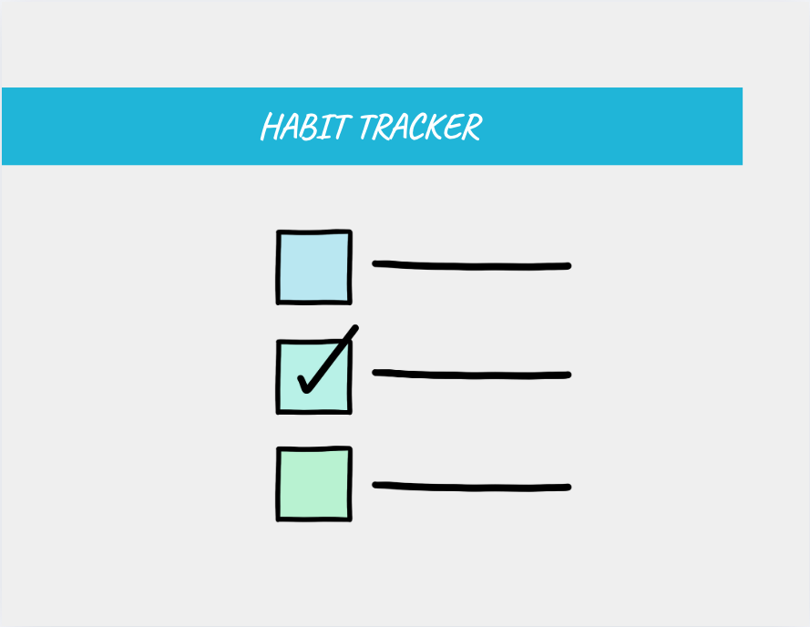 Habit Tracker cover with a checklist graphic